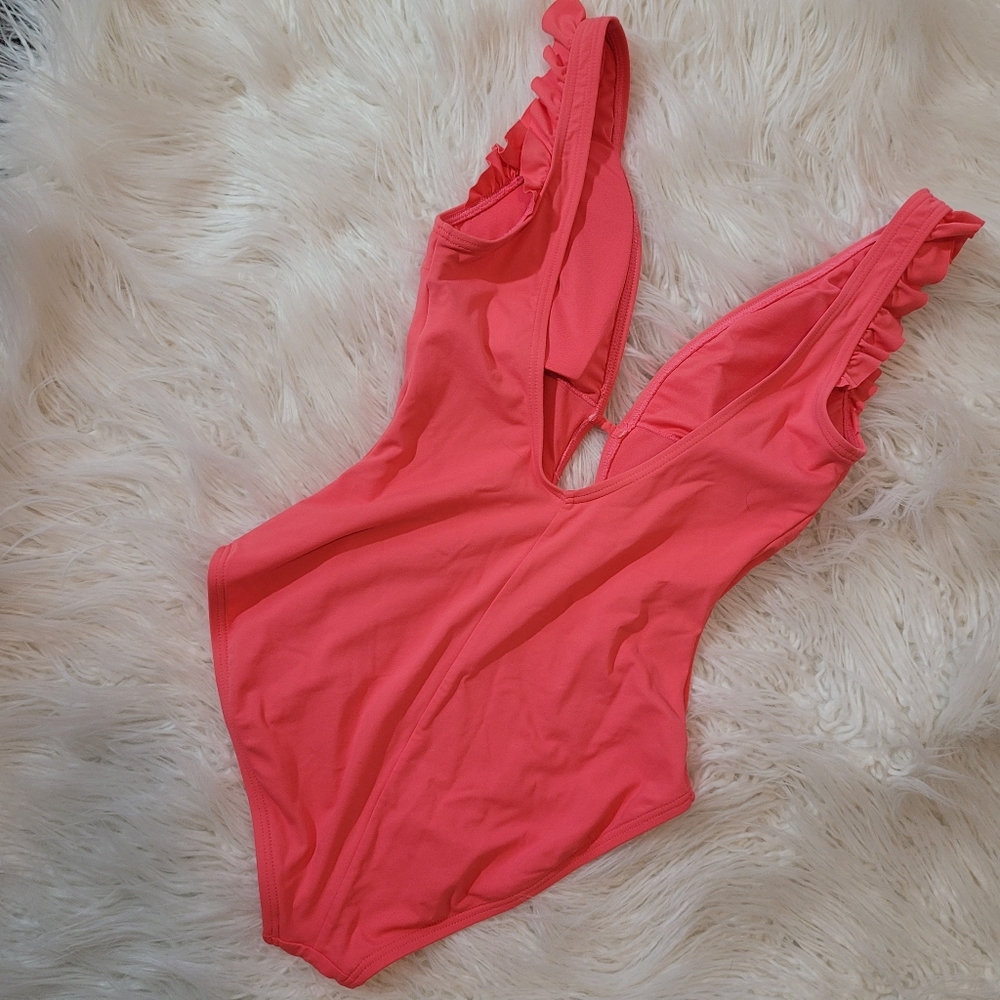 NEW Kate Spade Swimsuit One Piece with Ruffles - Picture 5 of 6